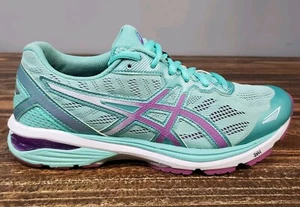 Asics GT 1000 5 Womens Size 8 Running Training Shoes Blue T6A8N - Picture 1 of 18