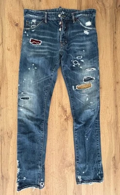 DSQUARED2 tg 48 “TARTAN”  SLIM Fit DSQ2 size 34w ORIGINALE Dsq2 jeans Denim - Imagen 1 de 4