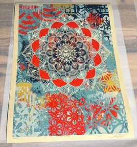 Chaos Mandala Obey Giant Shepard Fairey signiert nummeriert /550 Kunstdruck - Bild 1 von 7