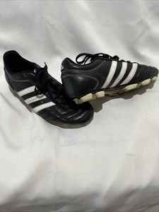 Adidas Questra Fußballschuhe Herren 10,5 schwarz weiß fester Untergrund FG leicht gebraucht - Bild 1 von 3
