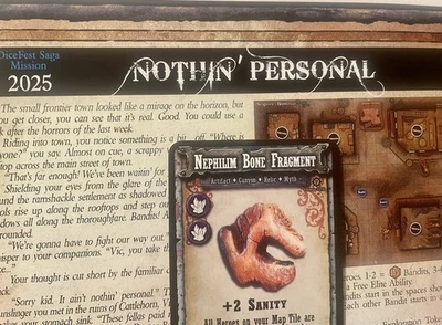 DICEFEST 2025 SHADOWS OF BRIMSTONE SAGA MISSION Nephilim Bone Frag Promo+Mission - Image 1 of 4
