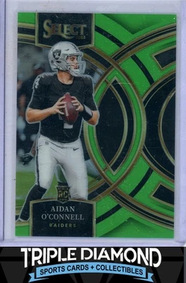 2023 Panini Select Aidan O'Connell Rookie Premier Level Lime Green #03/49 Q149 - Image 1 of 2