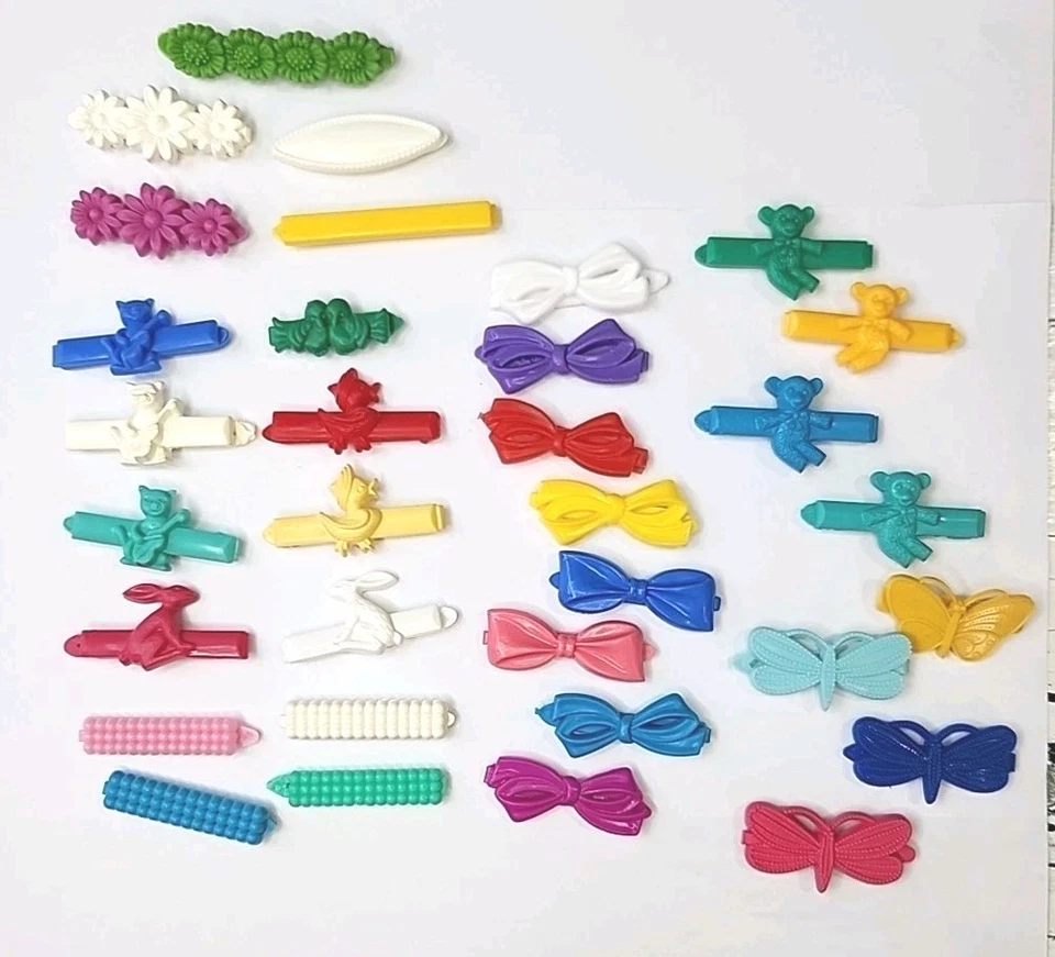 Lote De Colección De 31 Pinzas De Pelo De Niña Años 80 Años 90  Foto 1 de 4