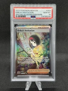 Erika's Invitation (203/165) [Full Art Foil] (PSA 10) - Pokémon - 151 (ENG) - Imagen 1 de 2