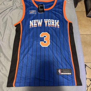 Camiseta firmada por Josh Hart de los New York Knicks edición City talla 52 - Imagen 1 de 3