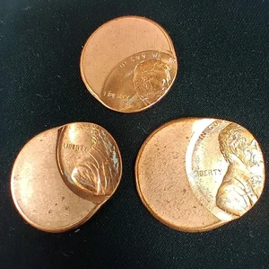 3 Total- Lincoln Memorial Cent Penny 60% Off Center Strike Error UnCirculated - Picture 1 of 5