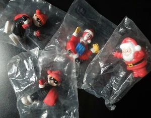 MCDONALDS - 4 x Happy Meal Christmas Ornaments 1999 - Ronald Hamburglar Santa - Picture 1 of 7