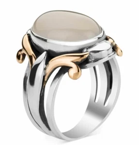 Anillo Payitaht Abdulhamid Payitaht de plata esterlina islámico turco y ágata con licencia para hombre - Imagen 1 de 7