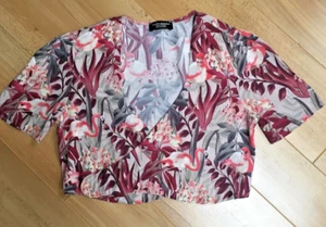 COLOURFUL ZARA WRAP TOP XS - Picture 1 of 7