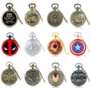 Vintage Steampunk Pocket Watch Quartz Movement Antique Pendant Necklace Gift New - Picture 1 of 103