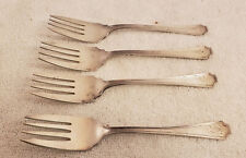 LOT of 4 DURGIN FAIRFAX STERLING SILVER LUNCH / SALAD FORKS
