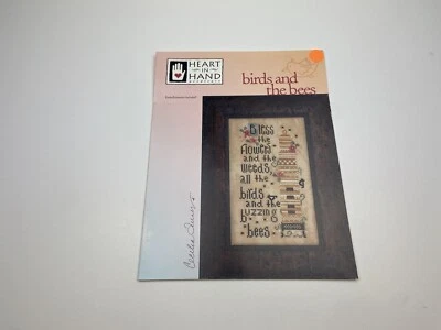 Heart In Hand Birds And The Bees Counted Cross Stitch Pattern 8P - Image 1 of 4