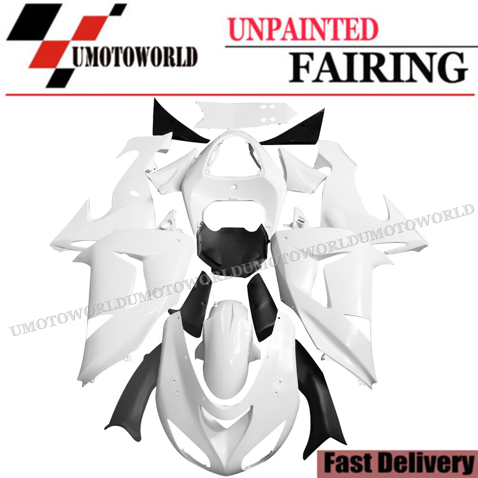Fairing Kit For Kawasaki Ninja ZX10R 2006 2007 Unpainted ABS Injection Bodywork - Изображение 1 из 4