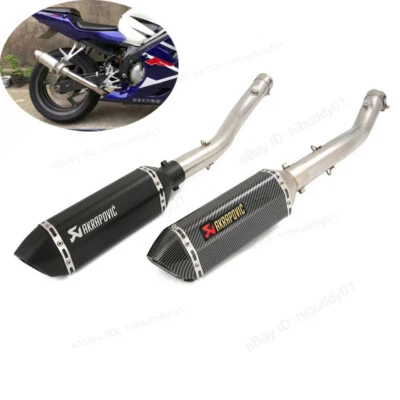 Silenciadores silenciadores de 51 mm con puntas de escape para Honda CBR600F4i 2001-2007 Foto 1 de 4
