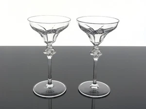LALIQUE KRISTALL ROXANE SIGNIERT ART DECO KERZENSTÄNDER KERZENLEUCHTER - 2er SET - Bild 1 von 9