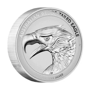 Australia 2022 2-oz Silver Wedge-Tailed Eagle – Piedfort Enhanced Reverse - Picture 1 of 3