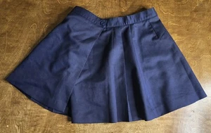 Vintage Prince Womens Blue Pleated Button Front Tennis Skirt Size 8 Made In USA - Picture 1 of 7