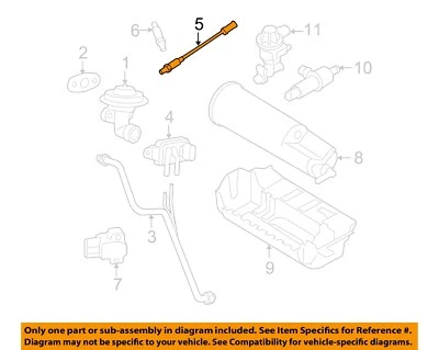 Componentes de emisión Super Duty Ford OEM 99-12 E-350 - Sensor de oxígeno ft XL3Z9F472BA Foto 1 de 2