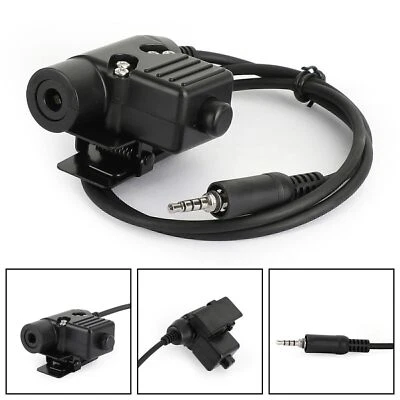 1x PTT Interphone Push-To-Talk for Yaesu VX-6R VX-7R VXA-300 FT-270 VX-700 S8 - Image 1 of 4