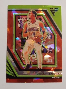 Jalen Suggs 2022-23 Panini Flux Red Cracked Ice Prizm - Orlando Magic #27