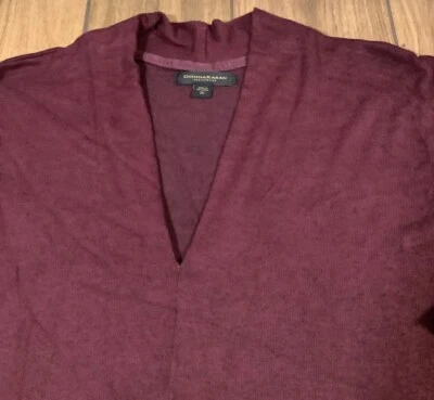 Donna Karan Ropa de Dormir Para Mujer Talla Grande 1X Vestido Largo Manga 3/4 en Borgoña Foto 1 de 4