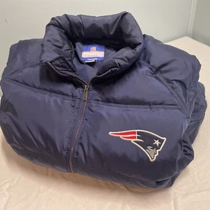 Ropa del equipo de la NFL Reebok para hombre XL plumón relleno de plumas chaqueta acolchada NE Patriots - Imagen 1 de 24