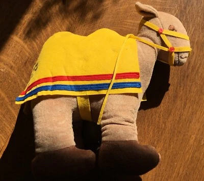 Vntg.Raggedy Ann&Andy Camel w/Wrinkled Knees Stuff Toy Seamstress Made 8”High - Image 1 of 4