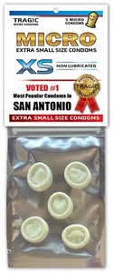 SAN ANANTONIO PICCOLI MINI PRESERVATIVI - Gag Joke Natale Stocking Stuffer Bachelor Party - Foto 1 di 4