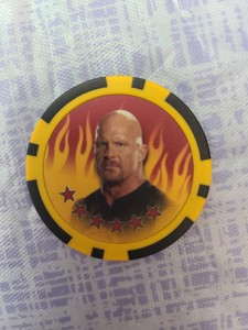 2011 Topps WWE Power Chipz Stone Cold Steve Austin