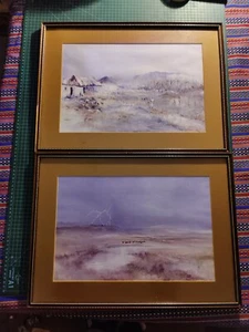 Pair X 2 Barbara Ploner Art South Africa Large Prints Framed & Glazed - Picture 1 of 15