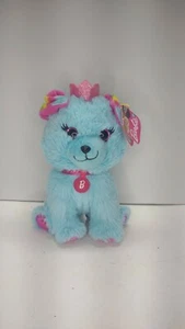 Neu mit Etikett Barbie Haustiere Prinzessin Welpe 8 Zoll Plüsch blau Hund flauschig weich - Bild 1 von 4