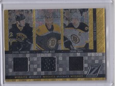 2010-11 Zenith Mozaics Materials Triple Jersey S. Thornton/Z. Chara + *S5608