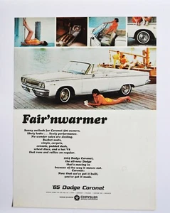 Anuncio de coche grande - Dodge Coronet 1965 (folleto de póster impreso en anuncios) - Imagen 1 de 1