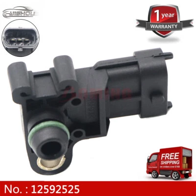 Manifold Pressure Sensor For Chevrolet Camaro Corvette Cadillac CTS 12592525 New - Image 1 of 4