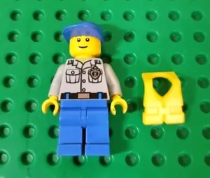 LEGO Town Coast Guard City Crew Membro Cappellino Blu Minifigure Solo cty0408 60012 - Foto 1 di 1