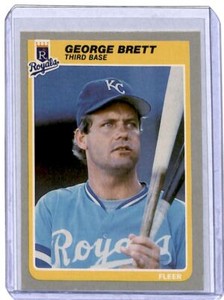 1985 Fleer George Brett Kansas City Royals #199.