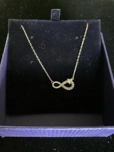 Swarovski Women's Necklace Eternal Love White, Rhodium Plated - Picture 1 of 7