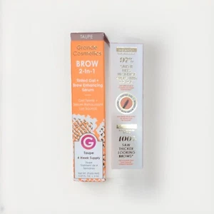 Two Pack Grande BROW 2 In 1 Eyebrow Enhancing Serum Tinted TAUPE 4ML Exp 2027 - Picture 1 of 5