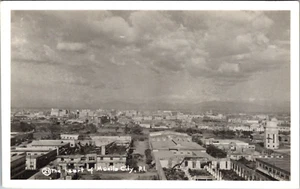 MANILA CITY, PHILIPPINES - BIRDSEYE VIEW OF HEART OF CITY - REAL PHOTO POSTCARD - Picture 1 of 2