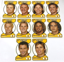 2005 SELECT AFL TRADITION CARD FACE DIE CUT PARALLEL TEAM SET (10)-HAWTHORN