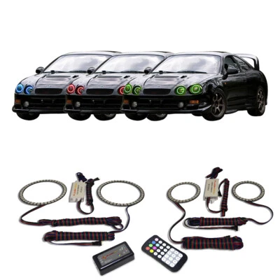 Kit de halo de faros ojo de ángel multicolor RGB para Toyota Celica 94-99 Foto 1 de 4