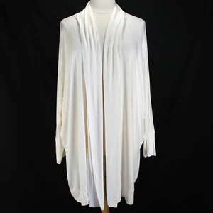 Torrid Super Soft Knit Cardigan Womens Size 6 6X Solid Ivory Cocoon Kimono - Picture 1 of 7