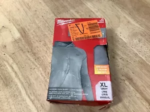 Milwaukee M550G-XL Workskin Hooded Sun Shirt ~Gray~ XL - Picture 1 of 1