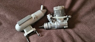Vintage ASP 40 RC Nitro Aeroplane Engine, Plane Engine RC Aircraft Glow Exhaust - Image 1 of 4