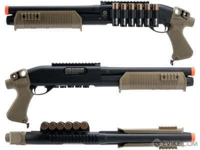 Tactical Force Tri-Shot пружинный насос дробовик на UMARE цвет: черный / желтовато-коричневый - Изображение 1 из 4