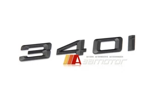 Insignia emblema trasero maletero negro mate letra 340i apta para BMW F30 F31 F34 serie 3 - Imagen 1 de 1