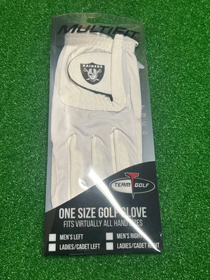Las Vegas Raiders Team Golf USA One Size Mesh Golf Glove for Right Handed Golfer - Image 1 of 3
