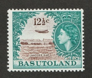1962 Basutoland Sc# 79 - 12½ ¢, QEII, Lancer's Gap, Airplane. MNH Cv$25.00 - Picture 1 of 1