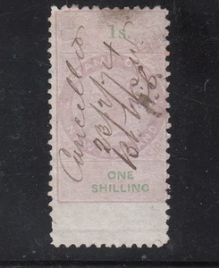 New Zealand Stamps.Pre Decimal.Revenue.1867-1870.1/ .Perf 10.Used . - Bild 1 von 2