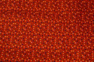 Sewing Cotton Quilting Fabric Calico Red Chintz Blue White Yellow Tulip Flowers - Picture 1 of 2